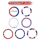 7Pcs 7 Style Handmade Polymer Clay Heishi Surfer Stretch Bracelets Set(BJEW-SW00076)-7