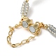 Natural Pearl & Glass Beaded Link Bracelets(BJEW-C051-42G)-3