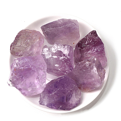 Natural Rough Raw Amethyst Display Decorations, Reiki Stones for Fountain Rocks, Wire Wrapping, Witchcraft, Home Decorations, Random Size and Shape, 30~50mm, 100g/bag(G-PW0007-156C)