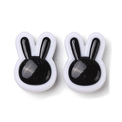 Two-tone Acrylic Beads, Rabbit, Rabbit, 23.5x16.5x10.5mm, Hole: 3.5mm, 187pc/500g(OACR-U003-08)