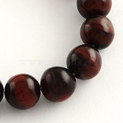 Natural Red Tiger Eye Round Gemstone Beads Strands, 6.5mm, Hole: 1mm, about 63pcs/strand, 15.5 inch(G-R256-6mm)