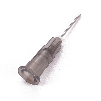 Plastic Fluid Precision Blunt Needle Dispense Tips, Gray, 7.5x6.5x30mm, Inner Diameter: 4mm, Pin: 0.7mm