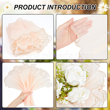 Wrinkled Wavy Gauze Yarn Flower Bouquets Wrapping Packaging(DIY-WH0039-430B)-4