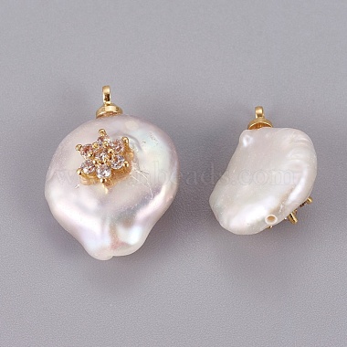Natural Cultured Freshwater Pearl Pendants(PEAR-F008-52G)-2