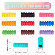 gorgecraft 30pcs 10 couleurs pince à crayon en mousse eva(AJEW-GF0006-31A)-2