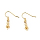 Brass Earring French Hooks with Coil and Ball(KK-P225-01G)-2