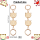 2Pcs Alloy Enamel Cat Head Link Purse Strap Extenders(FIND-AN0001-17)-2