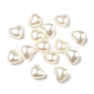 ABS Imitation Pearl Beads, Heart, 5x6x3.5mm, Hole: 1.5mm(OACR-K001-13)