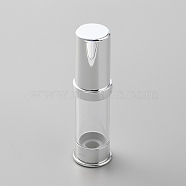 Plastic Empty Refillable Airless Pump Bottle, Travel Lotion Foundation Containers, Column, Clear, 2.3x8.2cm, Capacity: 5ml(0.17fl. oz)(MRMJ-WH0001-06)