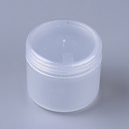 30g PP Plastic Refillable Cream Jar, with Screw Lid & Inner Cover, Empty Portable Cosmetic Containers, Clear, 40x37mm, Capacity: 30g(MRMJ-WH0040-03-A)