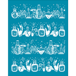 Silk Screen Printing Stencil, for Painting on Wood, DIY Decoration T-Shirt Fabric, Chemistry Theme Pattern, 100x127mm(DIY-WH0341-198)