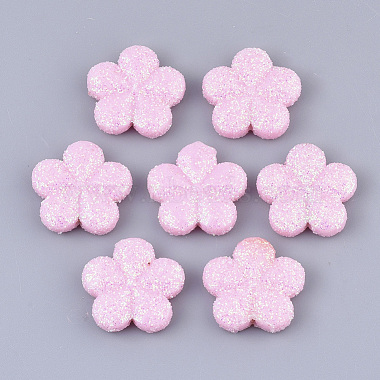 21mm PearlPink Flower Acrylic Beads