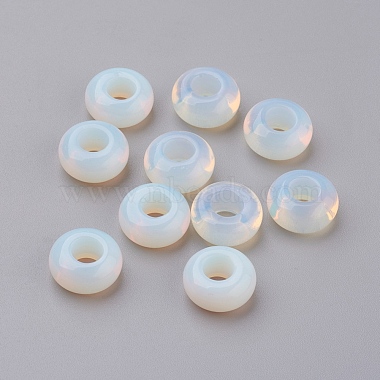 14mm Rondelle Opalite European Beads