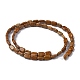 Natural Yellow Wood Lace Stone Beads Strands(G-Z006-B04)-3