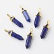 Natural Lapis Lazuli Double Terminated Pointed Pendants(X-G-G902-B02)-2