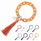 Chain Link Wristlet Keychain(HJEW-SW00013-04)-1