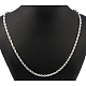 304 Stainless Steel Necklaces Unisex Rope Chain Necklaces(NJEW-507L-10D)-3