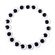 Black & White Plastic Wiggle Googly Eyes Cabochons(DOLL-PW0001-077E)-1