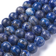 Natural Lapis Lazuli Beads Strands, Round, 10mm, Hole: 1mm, about 37pcs/strand, 15.7 inch(40cm)(G-E483-17-10mm)
