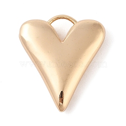 Brass Pendants, Back Hollow Rhombus, Heart Charms, Real 14K Gold Plated, 24x21x6mm, Hole: 5.5x5mm(KK-N256-03A-G)