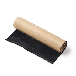 Adhesive Velvet Flocking Liner, for Jewelry Drawer Craft Fabric Peel Stick, Black, 25x0.08cm, 80~100cm/roll(OCOR-XCP0001-68)