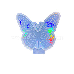 DIY Food Grade Silicone Holographic Butterfly Pendant Molds, Resin Casting Molds, for UV Resin, Epoxy Resin Laser Effect Craft Making, Light Pattern, 10.3x10.7cm(SIMO-PW0011-13C-07)