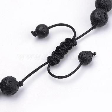 Natural Lava Rock Braided Bead Bracelets(BJEW-R304-01-8mm)-3