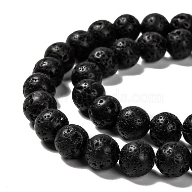 Natural Lava Rock Round Bead Strands(G-M169-8mm-03)-3