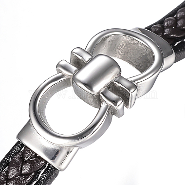 Men's Braided Leather Cord Bracelets(BJEW-H559-15G)-2