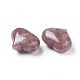 pierre de palme coeur de quartz fraise naturelle(G-F659-A07)-3