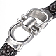 Men's Braided Leather Cord Bracelets(BJEW-H559-15G)-2