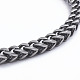 Men's 304 Stainless Steel Wheat Chain & Cuban Link Chain Necklaces(NJEW-L173-001-AS)-3