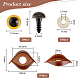 Half Round Plastic Craft Safety Eyes & Eyelid Sets(DOLL-WH0002-12A)-5