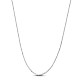 SHEGRACE Rhodium Plated 925 Sterling Silver Box Chain Necklaces(JN985A)-1