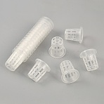 Plastic Planting Hydroponic Pot Cups, Indoor Growing Pot Cups, Clear, 50.5x50mm, Inner Diameter: 38mm(AJEW-WH0554-78B-01)