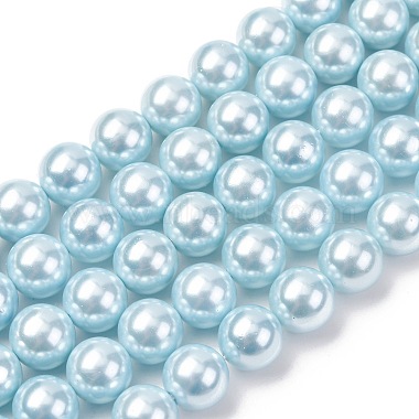 hebras de perlas de concha electrochapadas(BSHE-G041-10mm-03)-1