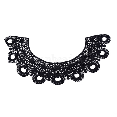 Milk Silk Embroidered Floral Lace Collar(DIY-WH0260-11B)-2