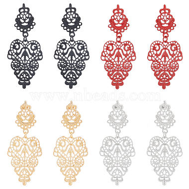 Mixed Color Leaf Alloy Stud Earrings