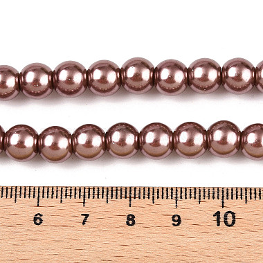 Baking Painted Pearlized Glass Pearl Round Bead Strands(HY-Q330-8mm-92)-4