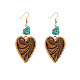 Alloy & Synthetic Turquoise Dangle Earrings(WGDD144-03)-1