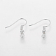 Grade A Silver Color Plated Iron Earring Hooks(X-EC135-S-NF)-3