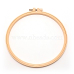 Embroidery Hoops, Resin Circle Cross Stitch Hoop Ring, with Iron Screw, for Embroidery and Cross Stitch, Navajo White, 214x9.5mm, Inner Diameter: 183mm.(DIY-TAC0001-60A)