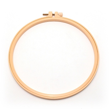 Embroidery Hoops, Resin Circle Cross Stitch Hoop Ring, with Iron Screw, for Embroidery and Cross Stitch, Navajo White, 214x9.5mm, Inner Diameter: 183mm.