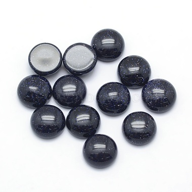 Half Round Blue Goldstone Cabochons