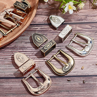 WADORN 6 Sets 3 Colors Belt Alloy Buckle Sets(FIND-WR0011-10)-4