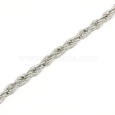 Fashionable 304 Stainless Steel Rope Chain Necklace Making(STAS-A028-N052P)-2