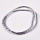 Electroplate Non-magnetic Synthetic Hematite Beads Strands(X-G-J162-C-05)-2