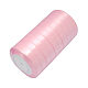 Breast Cancer Pink Awareness Ribbon Making Materials Single Face Satin Ribbon(SRIB-Y004)-3