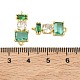 Brass Micro Pave Cubic Zirconia Connector Pendants(KK-H259-08G-02)-3