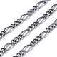 Gunmetal Iron Handmade Chains Figaro Chains Mother-Son Chains(CHSM030Y-B)-1